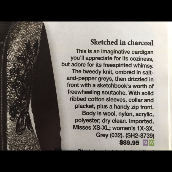 Coldwater C sweater ombré greys & soutached panels - Picture 6 of 9